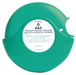 Serevent Accuhaler 50 mcg/actuation