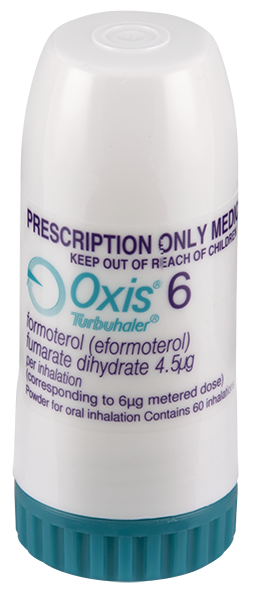 Oxis 6 mcg/actuation Turbuhaler 