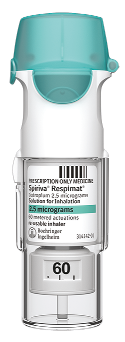 Spiriva Respimat (with dose indicator) 2.5 mcg/actuation Solution for inhalation cartridge