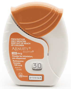 Arnuity Ellipta 100 mcg/actuation Powder for inhalation