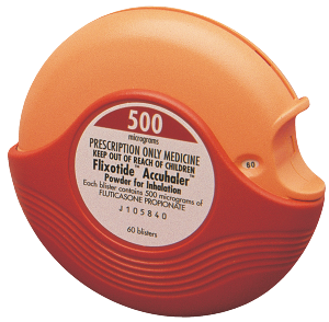 Flixotide Accuhaler 500 mcg/actuation Dry powder inhaler