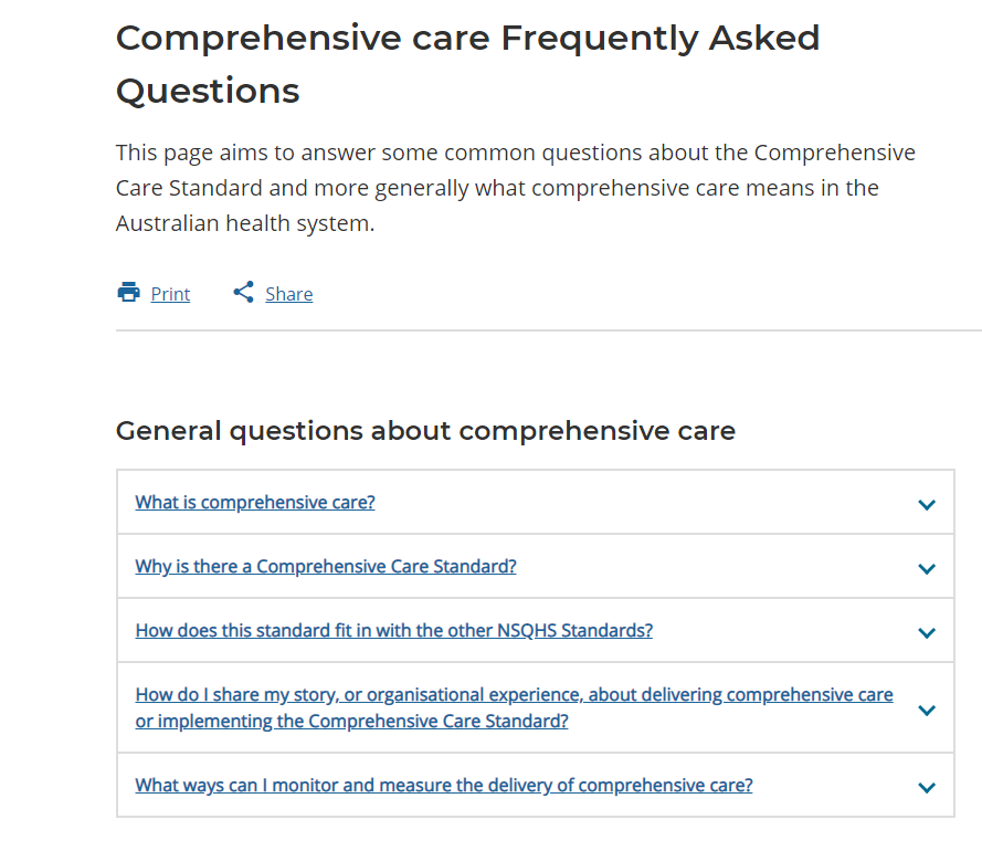 FAQs comp care