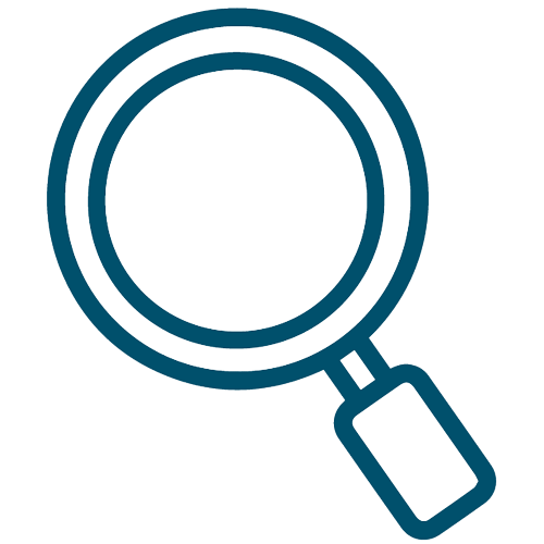 Icon of a magnifying glass