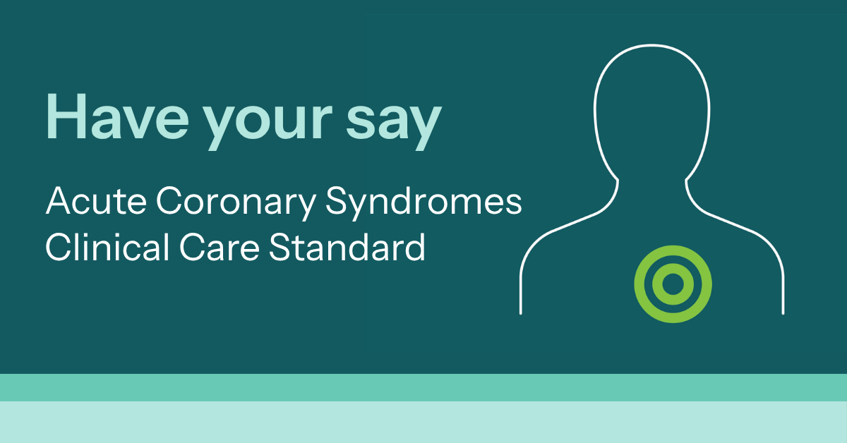 Social media tile for the Acute Coronary Syndromes Clinical Care Standards