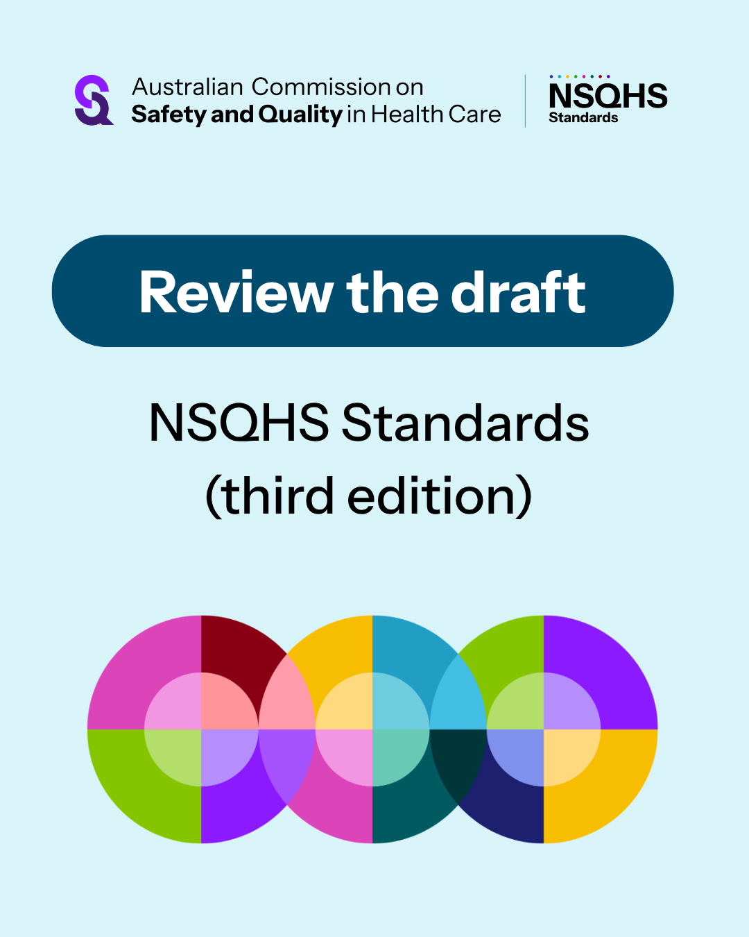 Thumbnail image for the landscape social media tile for NSQHS (third edition) consultation 2026
