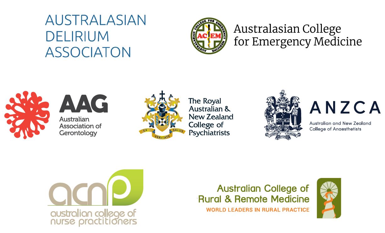 Delirium Clinical Care Standard - endorsing orgs logos 1
