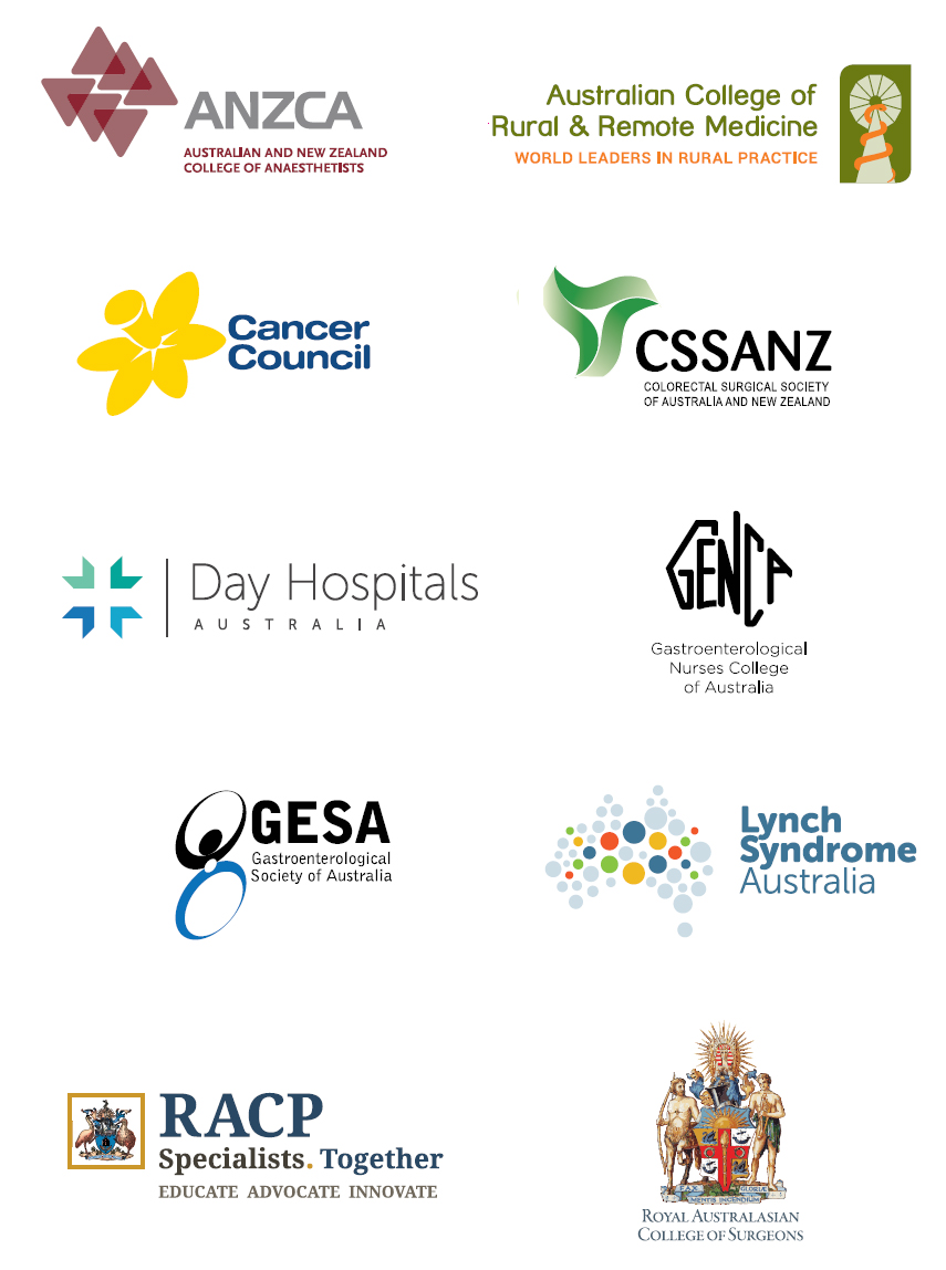 Colonoscopy Clinical Care Standard - Logos of endorsing organisations - full size Colonoscopy Clinical Care Standard - Logos of endorsing organisations - full size