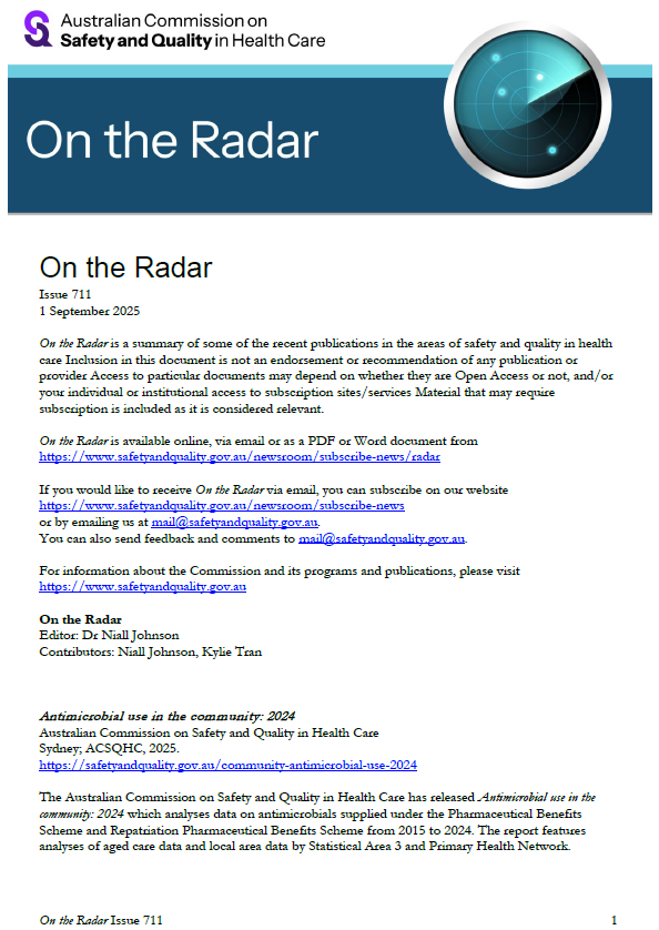 Front page image of On the Radar Issue 711
