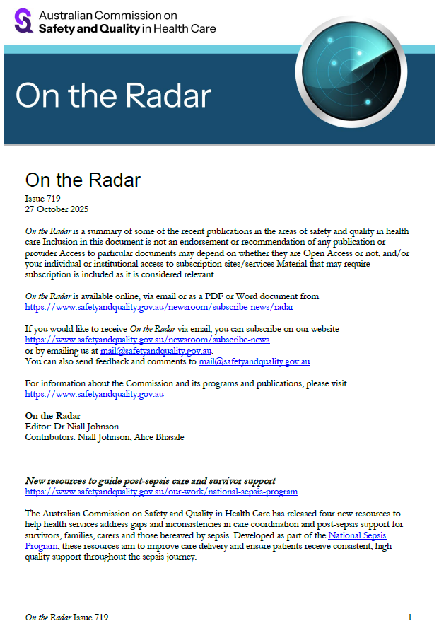 Front page image of On the Radar Issue 719