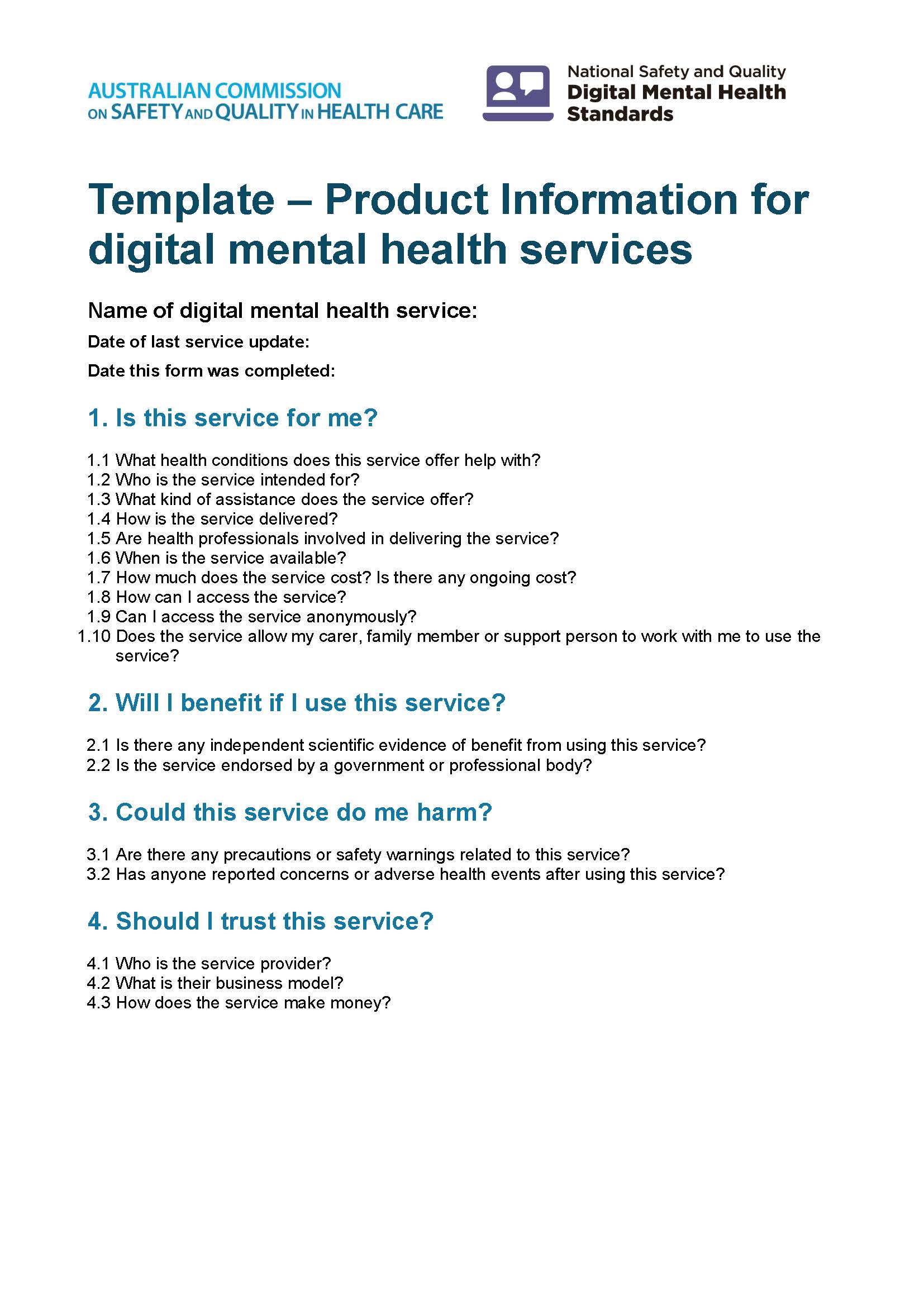 Product information for digital mental health services thumbnail