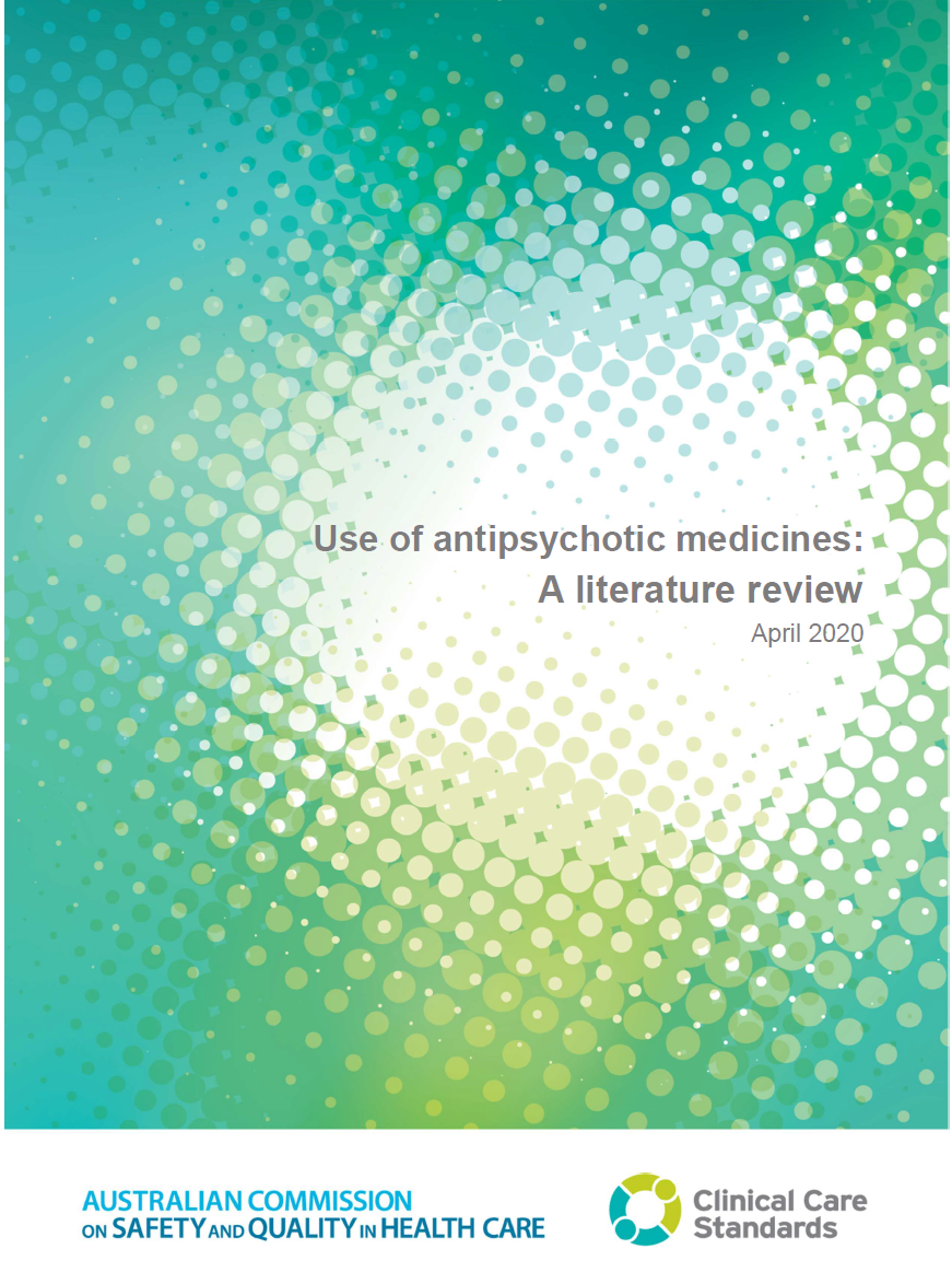 Cover thumbnail image for the Use of Antipsychotic Medicines Literature Review 