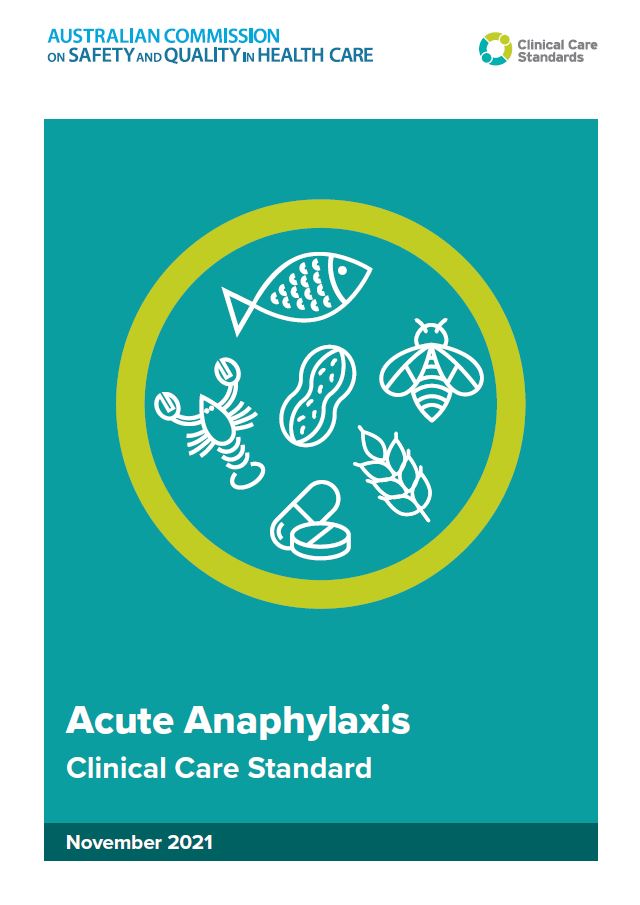 Thumbnail of the Acute Anaphylaxis Clinical Care Standard coverpage