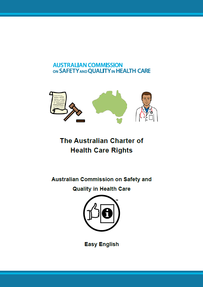 Charter of Healthcare Rights - Easy English - web accessible version