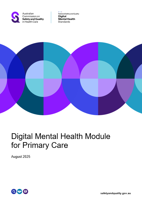 cover page for the digital mental health module for primary care
