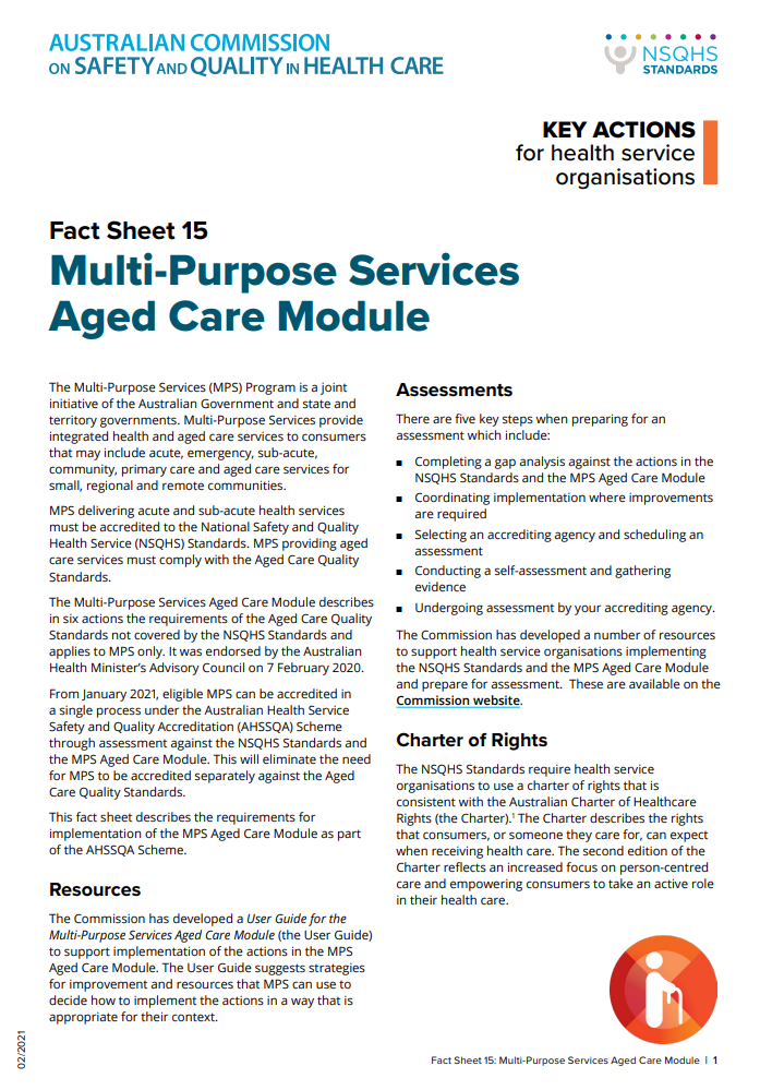 Fact sheet of the MPS Module