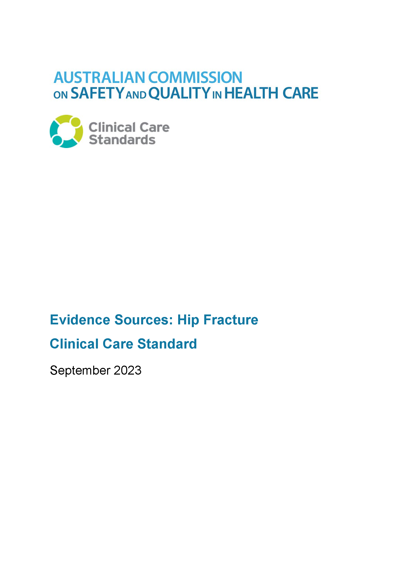 Hip Fracture CCS Evidence Sources Thumbnail