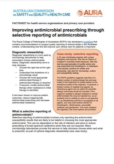 Improving antimicrobial prescribing