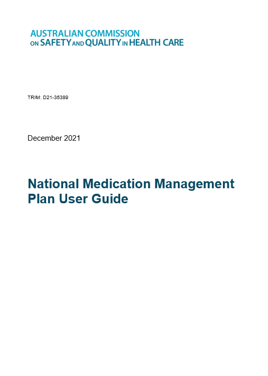 National Medication Management Plan 2021