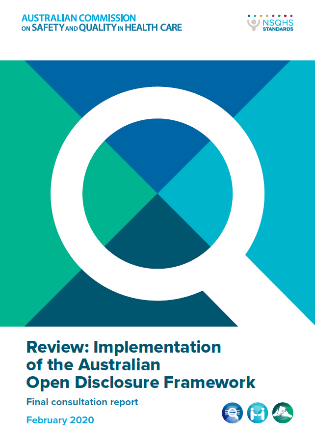 Review: Implementation of the Australian Open Disclosure Framework cover
