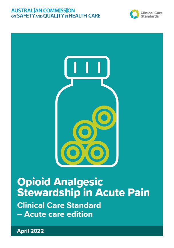 small picture of cover of Opioid Clinical Care Standard document