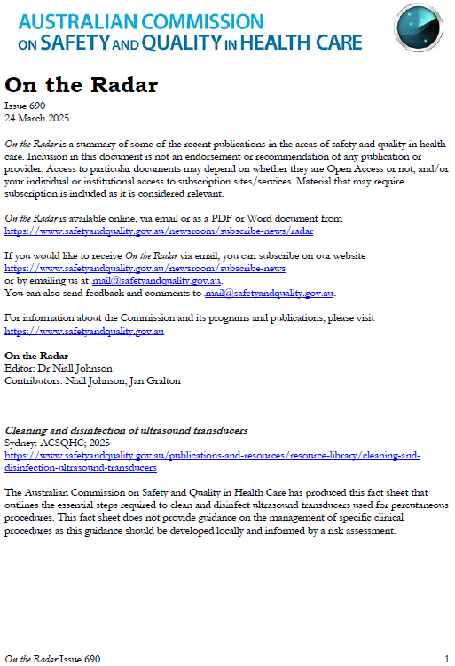 Image of On the Radar Issue 690