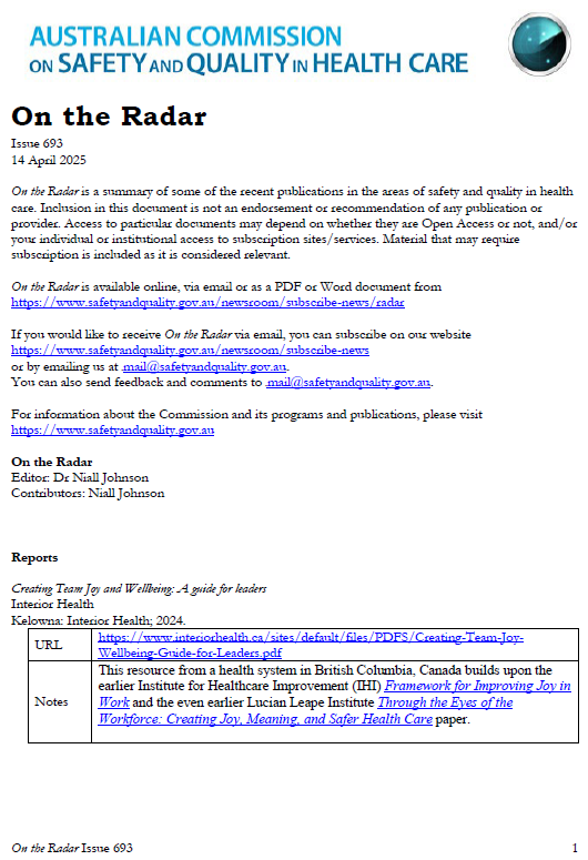 Image of On the Radar Issue 693