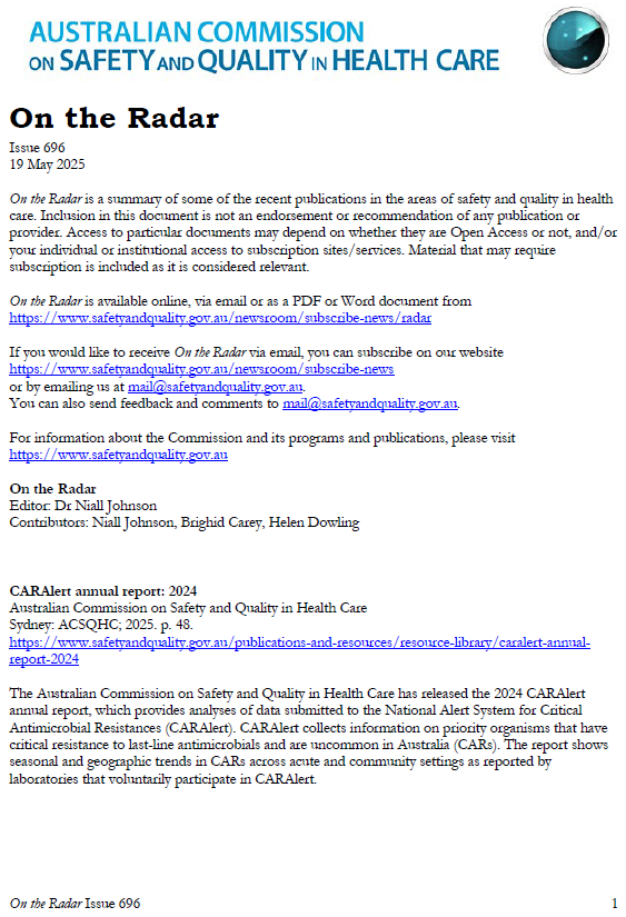 Image of On the Radar Issue 696