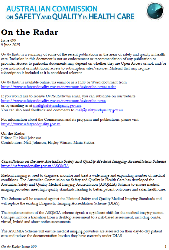 Front page image of On the Radar Issue 699