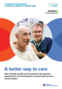 The cover of A better way to care depicting a clinician with an elderly patient
