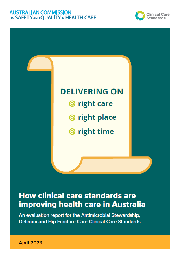 Cover image from the report which says 'Delivering on right care, right place, right time.'