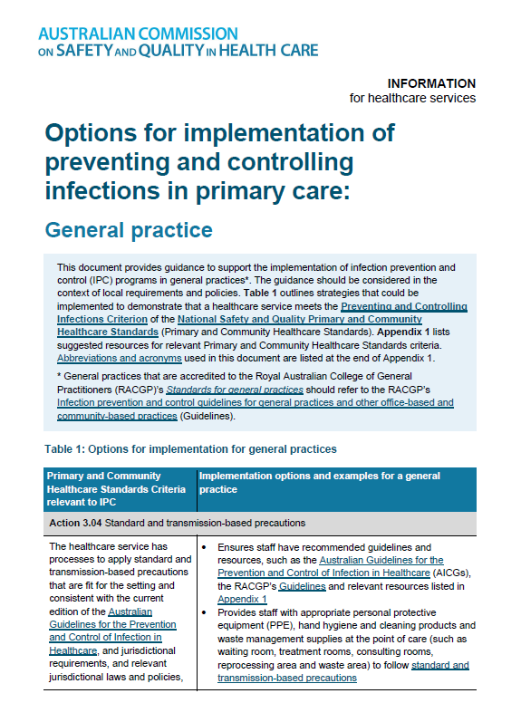 thumbnail_-_options_for_implementation_preventing_and_controlling_infection_primary_care_general_practice