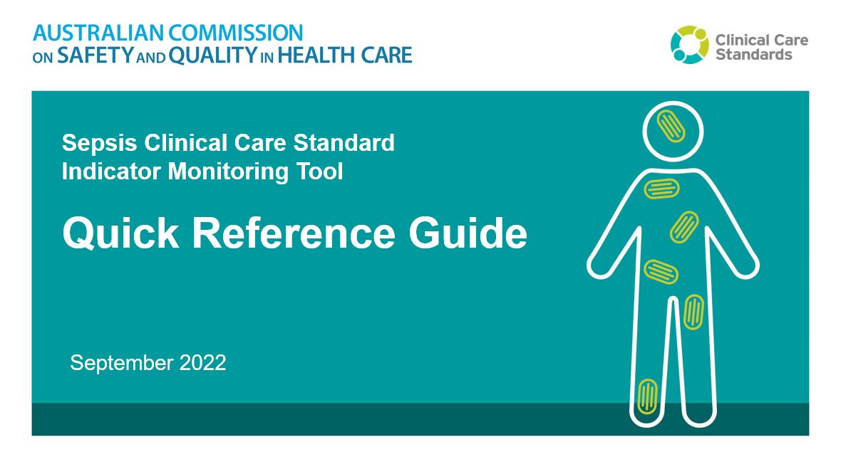 Small picture of presentation - Sepsis Indicator Monitoring Tool – Quick reference guide
