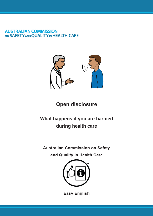 Open disclosure - What happens if you are harmed during health care ...