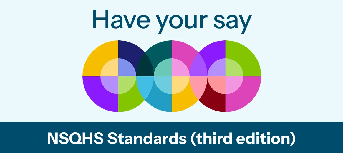Campaign header image for the NSQHS (third edition) consultation
