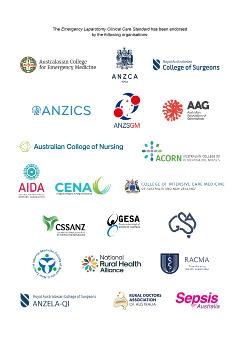 Logos of endorsing organisations for EL CCS