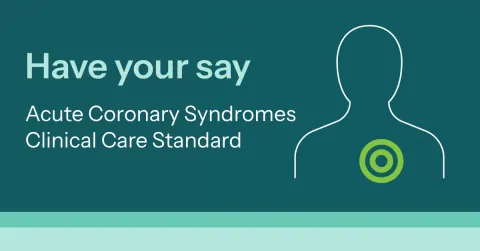 Social media tile for the Acute Coronary Syndromes Clinical Care Standards