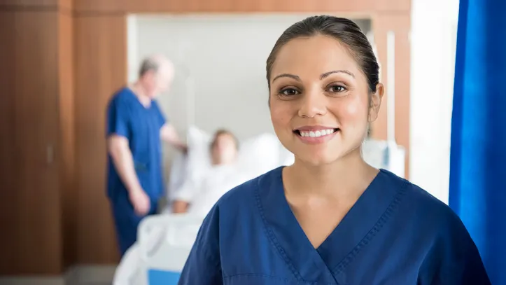 Decoration only image - health professional smiling