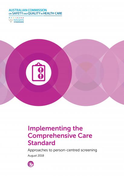 person centred screening front cover
