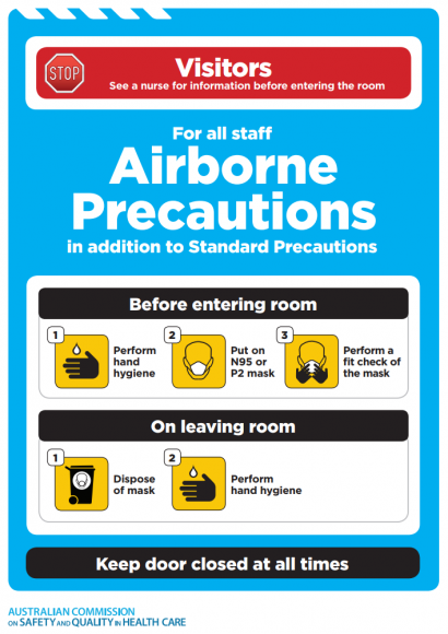 Airborne Precautions Sign Printable