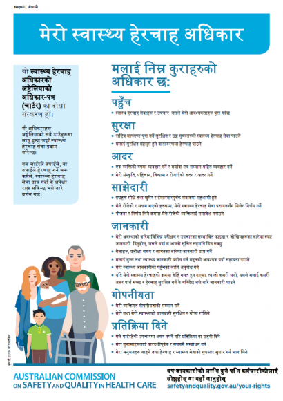 Charter of Healthcare Rights - Nepali