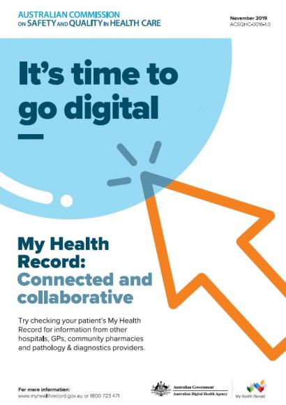 My Health Record poster - It's time to go digital