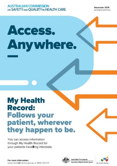 My Health Record poster - Access Anywhere