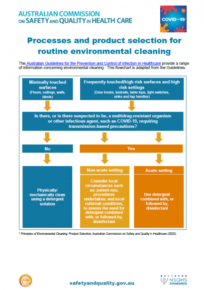 Thumbnail Environmental Cleaning Processes for routine cleaning and product Choice - Oct 2020