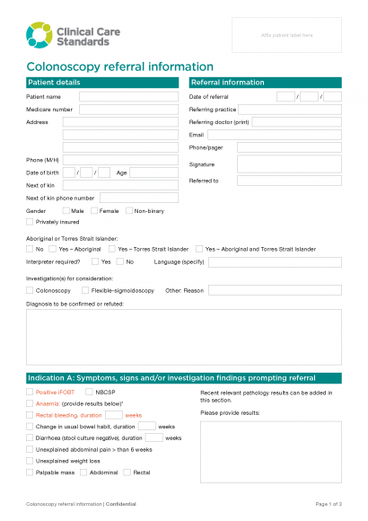 Colonoscopy referral template December 2020