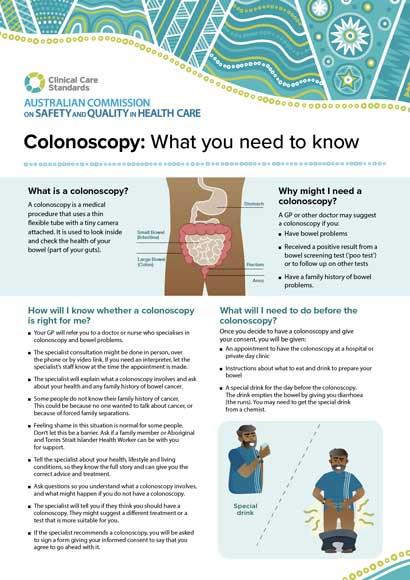 Colonoscopy: what you need to know | Australian Commission on Safety ...