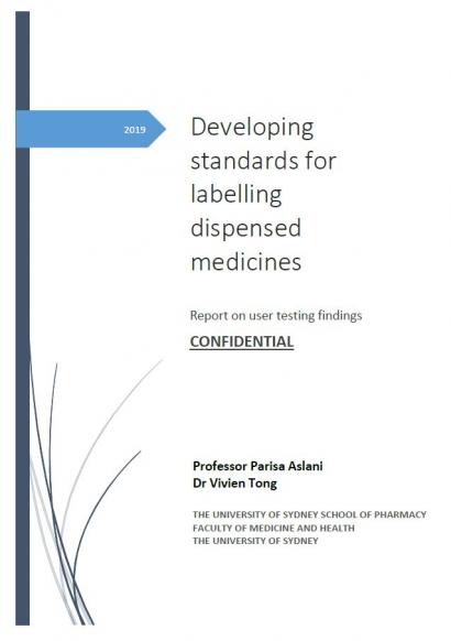 Developing Standards for Labelling Dispensed Medicines 2019 - thumbnail