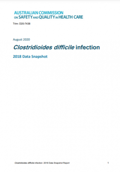 C. difficile 2018 Snapshot