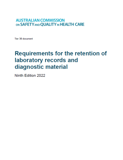 NPAAC Retention standard (Ninth Edition 2022)
