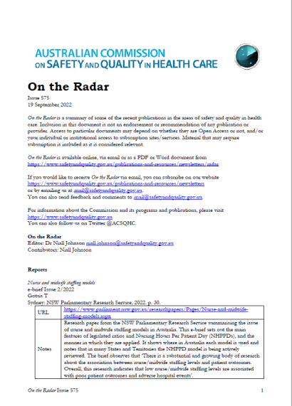 On the Radar Issue 575 image