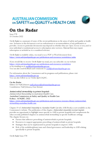 On the Radar Issue 578